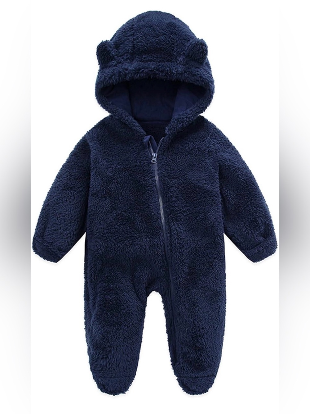Wonder Nation Baby Unisex Teddy Fleece Pram with Hood
